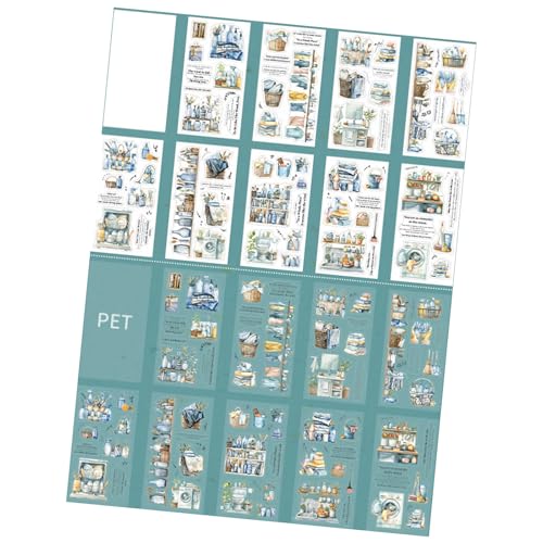 Ästhetischer Scrapbooking Aufkleber Wasserbeständiger Pet Aufkleberpapier Szene Für Journal Notebook Foto Album Phone Scrapbook von SELVFZ
