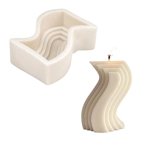 SELVFZ Abstrakte Form Silikonform Wachs Schmelze Polymer Aromatherapie Herstellung Handgefertigter Cupcake Gelee Schimmelpilz Silikonform Für Kerze von SELVFZ