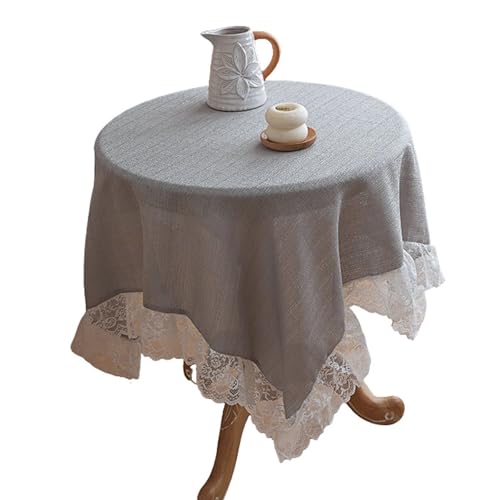 Atmungsaktierbarer Blumenentisch Cover Maschine Waschbarer Spitze Rostes Polyester Tuch Für Innen Freien Verwenden Spitzen Tischdecke von SELVFZ