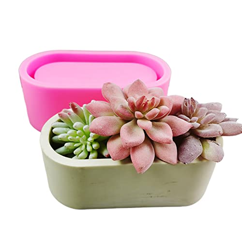 Blumentopf Silikonform Beton Zement Pflanzer Form Blumenpot Epoxidharz Gussform Form von SELVFZ
