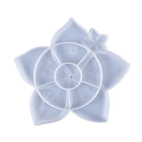 Blumenuhr Epoxidharzformen Machen Kuchen Dessert Eiscreme Süßigkeiten Seife Unregelmäßige Blütenuhr Formen Schlupfwiderstand Silikonform Für Epoxidharz Back von SELVFZ