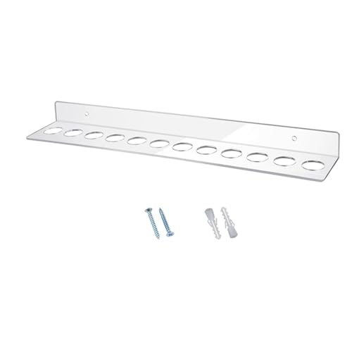 Clear Acryl Wandmontierte Schere Rack 12 Slot Craft Tool Organisatoren Home Office Storage Für Scheren Schertes Schreibkunst Clear Craft Tool von SELVFZ