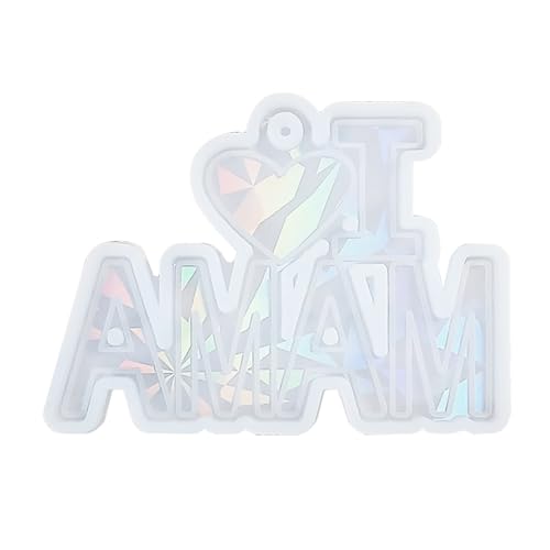 DIYS Heart Ohrring Silikonform Mit Loch Schlüsselbund Halskette Anhänger Charm Epoxy Harzformhänge Ornament DIYS Heart Ohrring Silikonform Mit Loch Schlüsselbund Halskette Anhänger Charm Epoxy Harzformhänge Ornament von SELVFZ
