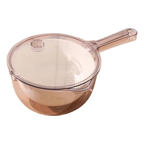 Doppelschicht Küche Colander Mit Entwässerung Ausguss Futterqualität Plastik Waschmaschine Obst Waschschale Mehrzweckküchenspüle Organizer von SELVFZ