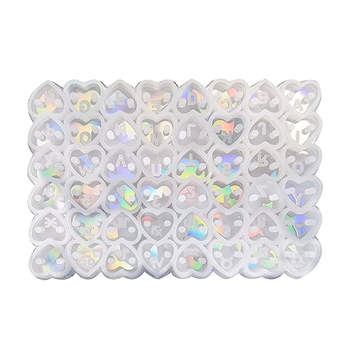 Double Loch Herz Silikonform Holographischer Epoxidharzform Halskette Form Handgefertigtes Schmuckzeug Einfach Zu Reinigen Zu Reinigen von SELVFZ