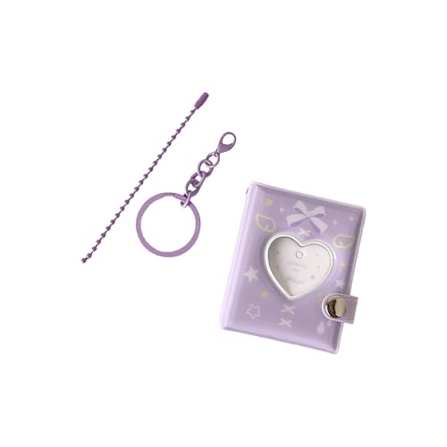 Durabilität PVC Kartenhalter Schüler Fotoalbum Speicher Buch Sweet Bows Design Für Fans School Essentielle Dekoration PVC Foto Album Speicher von SELVFZ