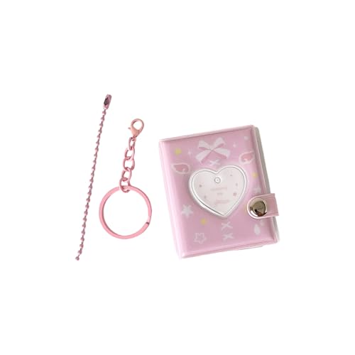 Durabilität PVC Kartenhalter Schüler Fotoalbum Speicher Buch Sweet Bows Design Für Fans School Essentielle Dekoration PVC Foto Album Speicher von SELVFZ