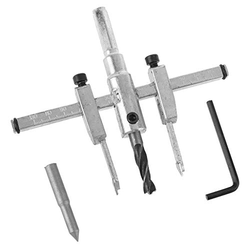 Einstellbare 30-130 Mm Metall Holzkreis Loch Säge Bohrbit Cutter Tool Dateien Tools Set Eingestellt von SELVFZ