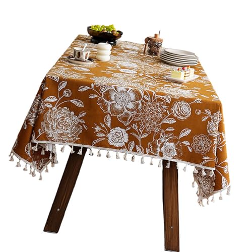 Elegante Blumentischdecke Polyester Stofftisch Cover Home Office Dekoration Wasserdachtung Haustierfreundliche wasserdichte Tischdecke Elegante Blumentischdecke Polyester Stofftisch Cover Home Office Dekoration Wasserdachtung Haustierfreundliche wasserdichte Tischdecke von SELVFZ