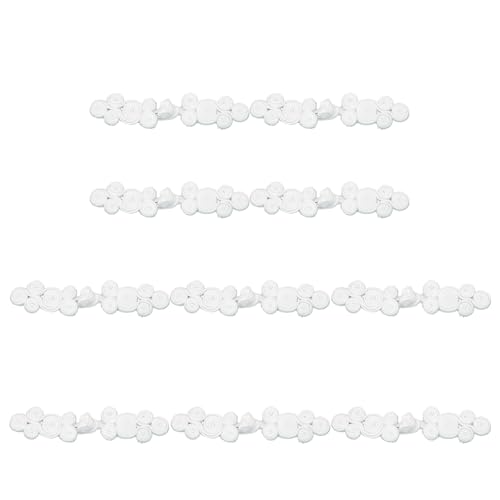 Elegante Handgefertigte Chinesische Pankou Knotenknöpfe Für Traditionelle Cheongsam Zubehör White Button Elegante Handgefertigte Chinesische Pankou Knotenknöpfe Für Traditionelle Cheongsam Zubehör White Button von SELVFZ