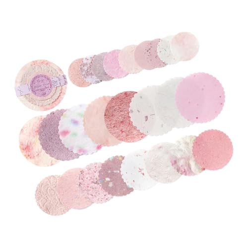 Elegante Papierscheiben Papierdekoration Für Gemischte Kunstjournalseiten Soft Retro Styling Journal Dekoratives Aufkleber von SELVFZ
