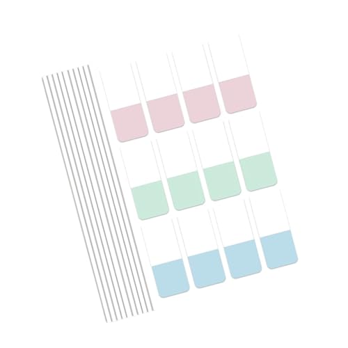Farbiges PET Etikett 30/60/120pcs Repositionierbare Beschreibbare Klebstoff PET Hinweis Seitenmarker Für Notebook Planer Binder Ordner Office Studie Klebstoffstreifen von SELVFZ