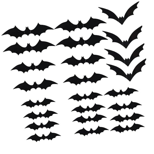 Fledermaus Wandaufkleber Halloween Dekoration Klebstoff PVC Haft Realistische Flugabziehbilder Für Wohnzimmer Klassenzimmer PVC Dekoration von SELVFZ