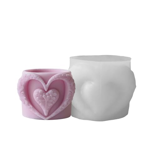 Flexibler Silikon Duft Kerzenform Für Heart Cup Einfach Zu Bedienen Und Sauber Für Wiederholte Handwerksprojekte von SELVFZ