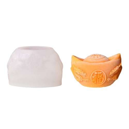 Fondant Schokoladenformen Goldringotform Silikonformen Mousses Kuchen Dekoration Werkzeug Kerzenseife Seifenformen Leicht Zu Reinigen Schokoladenform Nicht Stick Backwerkzeug Leicht Zu Reinigen von SELVFZ