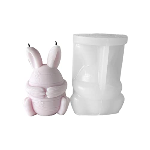 Gesichtslosen Kaninchen Silikonform Für Handgefertigte Desktop Gypsum Epoxidharz Kerzenform Für Home Dekoration Ornamente Dekoration Formen Für Harz von SELVFZ
