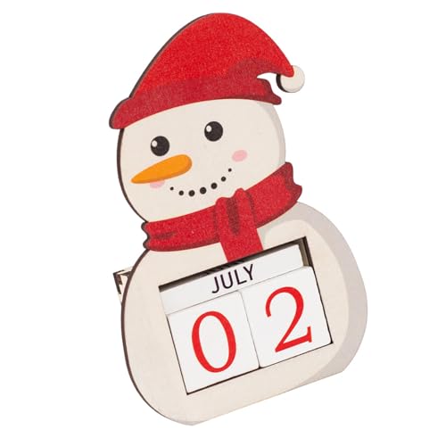 Handgefertigter Holz Weihnachtsfest Countdown Kalender Mit Nummerierten Fliesen Familienurlaubsaktivität Für Heimregal Holz Adventskalender Dekoration von SELVFZ