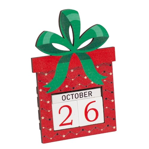 Handgefertigter Holz Weihnachtsfest Countdown Kalender Mit Nummerierten Fliesen Familienurlaubsaktivität Für Heimregal Holz Adventskalender Dekoration von SELVFZ