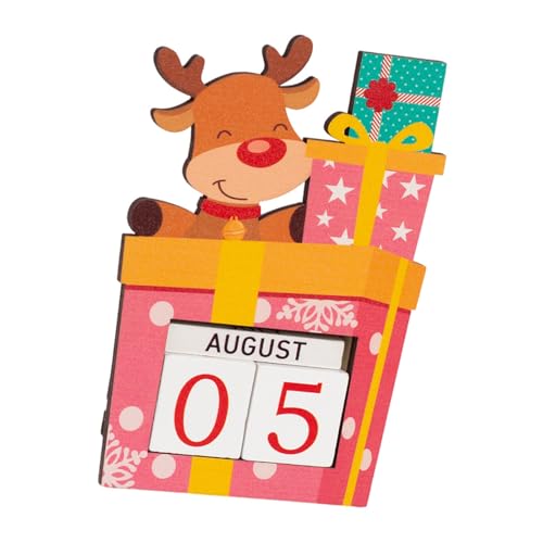 Handgefertigter Holz Weihnachtsfest Countdown Kalender Mit Nummerierten Fliesen Familienurlaubsaktivität Für Heimregal Holz Adventskalender Dekoration von SELVFZ