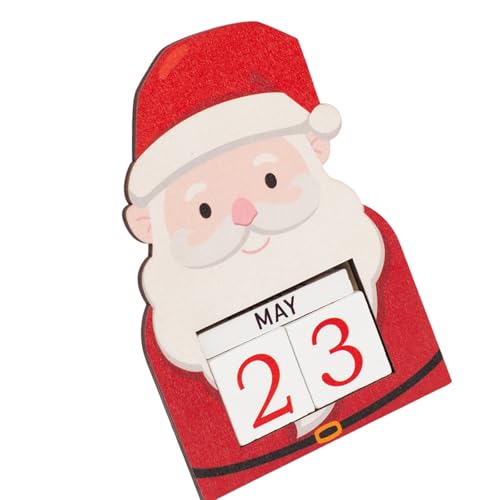 Handgefertigter Holz Weihnachtsfest Countdown Kalender Mit Nummerierten Fliesen Familienurlaubsaktivität Für Heimregal Holz Adventskalender Dekoration von SELVFZ