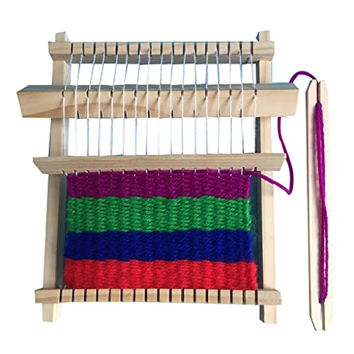 Hölzerne Webwebebehung Kunstspielzeug Für Kinder Handrick MACHINE MINIATUR WEAVING SHOM SMET von SELVFZ