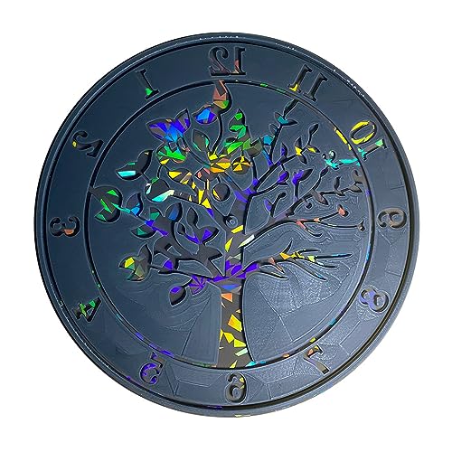 Holographische Silikonform Für Uhr Ornament Einzigartiger Baum Der Lebensuhr Dekoration Harzform Mit Regenbogenreflexion von SELVFZ