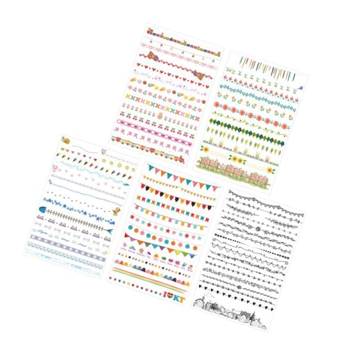 Klebstoff Dekoratives Aufkleber Wasserdichtes Dekoratives Etikett Für Scrapbooking Journal Card Making Photoalbum Dekorationsplaner Aufkleber von SELVFZ