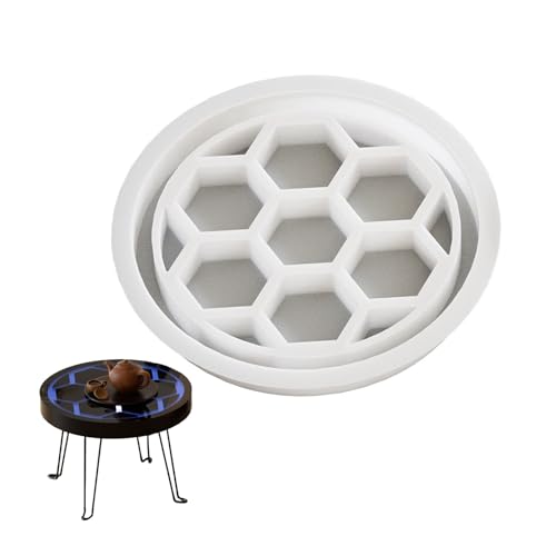 Kreative Designs Großes Runde Silikonform Accessoire Für Kristall Epoxidharz Tabletops Ziewerte Und Flussmuster von SELVFZ