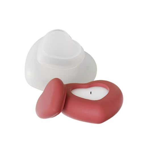 Kreatives Herzförmiges Silikonform Set Home Accessoire Dekoration Für Die Herstellung Von Bastelkerzenbechern Und Gipsaufbewahrungsgläser Kreatives Herzförmiges Silikonform Set Home Accessoire Dekoration Für Die Herstellung Von Bastelkerzenbechern Und Gipsaufbewahrungsgläser von SELVFZ