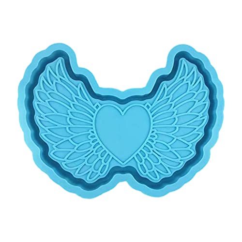Love Heart Wing Jewelry Epoxidharz Schimmelprotokoll Silikonform Liebe Herz Flügelharzform von SELVFZ