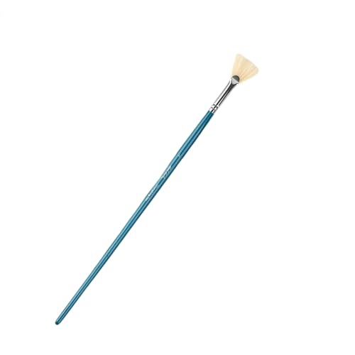 Lüfter Acrylpinsel Pinsel Pinsel Langer Griffmalerei Schweine Borsten Haarfarbe Zeichnung Für Schüler von SELVFZ