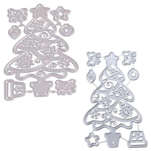 Metal Christmas Tree Schneiden Stirbt Stenchbilde Scrapbooking Album Paper Card Vorlage Schimmelputzdekoration Dekoration von SELVFZ