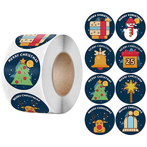 Multifunktionale Weihnachtsaufkleber 500pcs/Roll Weihnachten Wraping Sticker School Class Belohnung Partyzubehör von SELVFZ