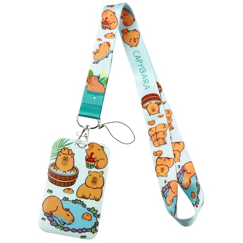 Neck Lanyard Bunt Lanyard Cartoon Capybaras Kartenhalter Schön von SELVFZ