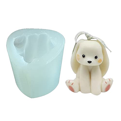 Nettes Kaninchenform Schokoladenformformen Fondant Backkuchenformputz Gips Handgefertigtes Seifenform Silikonmaterial Zum Backen von SELVFZ