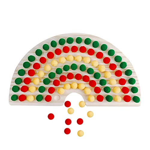 SELVFZ Regenbogen Puzzle Spielzeug Zusammengebautes Farbsortierblock Logarithmischer Vorschulpädagogik Puzzlespielzeug Für Kinder Epoxidharz Pigment Blau von SELVFZ