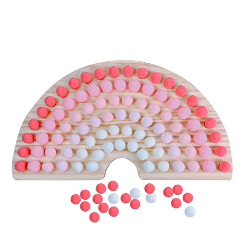 SELVFZ Regenbogen Puzzle Spielzeug Zusammengebautes Farbsortierblock Logarithmischer Vorschulpädagogik Puzzlespielzeug Für Kinder Epoxidharz Pigment Blau von SELVFZ