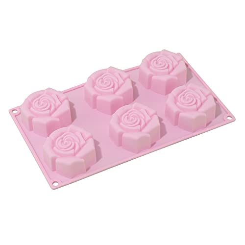 Rose Silikonform Für Kuchengebäck Backpuddings Seife Eiskuchen Dekoration Werkzeug Schokoladenbrot Keksform Schimmelpilze Zum Backen Von Silikon Für Dekorationskuchen Dekoration Mousse Formen von SELVFZ