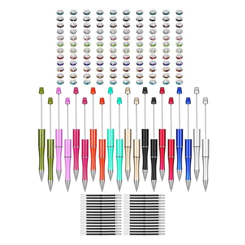 SELVFZ 260pcs Sublimation Stift Leerer Perlenbarer Kugelschreiber Mit Perlen Wärmeübertragungsstift Für Weihnachtsfeier Gunst SELVFZ 260pcs Sublimation Stift Leerer Perlenbarer Kugelschreiber Mit Perlen Wärmeübertragungsstift Für Weihnachtsfeier Gunst von SELVFZ