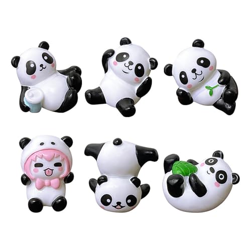 SELVFZ 6pcs Panda Miniaturfiguren Für Kuchendekoration Tierfiguren Spielzeug Für Partysereignisse Oder Autodrettzubehör SELVFZ 6pcs Panda Miniaturfiguren Für Kuchendekoration Tierfiguren Spielzeug Für Partysereignisse Oder Autodrettzubehör von SELVFZ