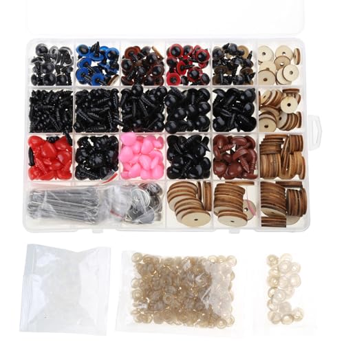 SELVFZ 748pcs Schraube Kombination Sicherheitsaugen Nasen Farbe Kunststoffhandwerk Rotatierbares Holzgelenk Für Bären Weiche Spielzeug Puppen Spielsachen SELVFZ 748pcs Schraube Kombination Sicherheitsaugen Nasen Farbe Kunststoffhandwerk Rotatierbares Holzgelenk Für Bären Weiche Spielzeug Puppen Spielsachen von SELVFZ