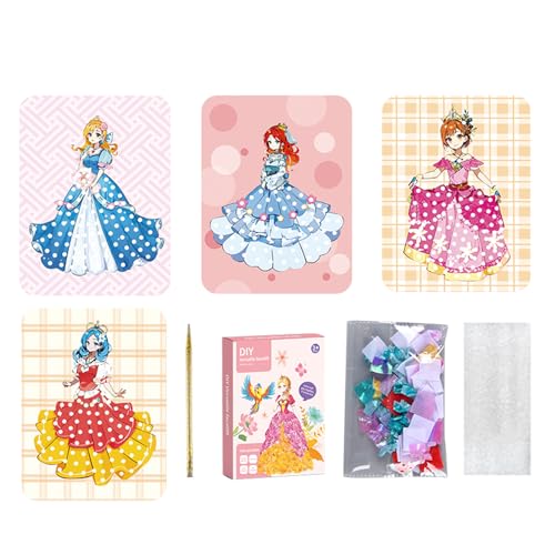 SELVFZ Art Prinzessin Dress Up Bastelaufkleber Stochern Stick Und Aufkleber Set Playset Art Craft Fashion Design SELVFZ Art Prinzessin Dress Up Bastelaufkleber Stochern Stick Und Aufkleber Set Playset Art Craft Fashion Design von SELVFZ