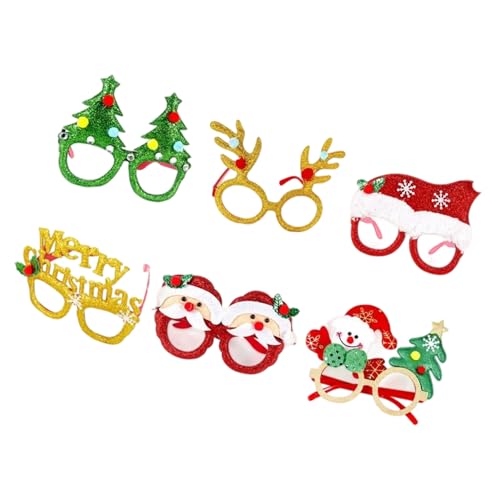 SELVFZ Atmungsaktive Feriengläser Eleganter Rahmen Für Innen/Außen Und Kostümfeiern Weihnachtskostümzubehör von SELVFZ