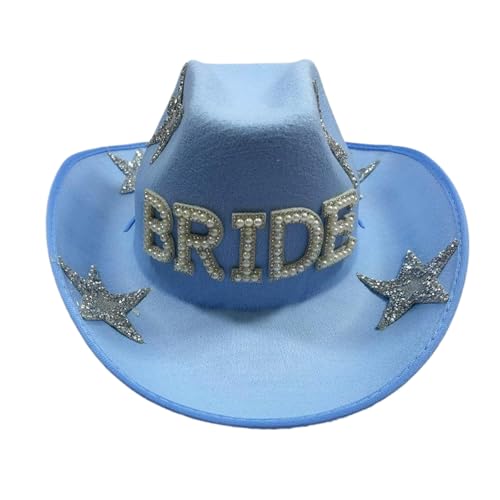 SELVFZ Braut Brauthut Crystal Panama Für Junggesellenparty Cocktailpartys Urlaub Blingbling Crystal Blue Für Hochzeit SELVFZ Braut Brauthut Crystal Panama Für Junggesellenparty Cocktailpartys Urlaub Blingbling Crystal Blue Für Hochzeit von SELVFZ