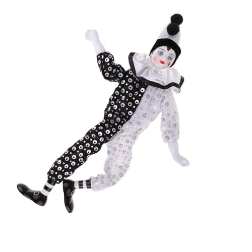 SELVFZ Dekorative Harlequin 16 Zoll Porzellanpuppe Für Valentine Dekoration Ornament Für Hochzeiten Jubiläen Porzellan Clown SELVFZ Dekorative Harlequin 16 Zoll Porzellanpuppe Für Valentine Dekoration Ornament Für Hochzeiten Jubiläen Porzellan Clown von SELVFZ