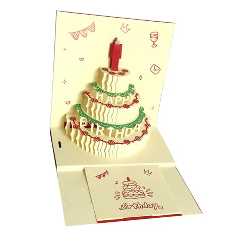 SELVFZ Dekorative LED Beleuchtete 3D Multilayer Kuchen Grußkarte Mit Musik Und Perfekt Für Geburtstage Und Feiertage SELVFZ Dekorative LED Beleuchtete 3D Multilayer Kuchen Grußkarte Mit Musik Und Perfekt Für Geburtstage Und Feiertage von SELVFZ