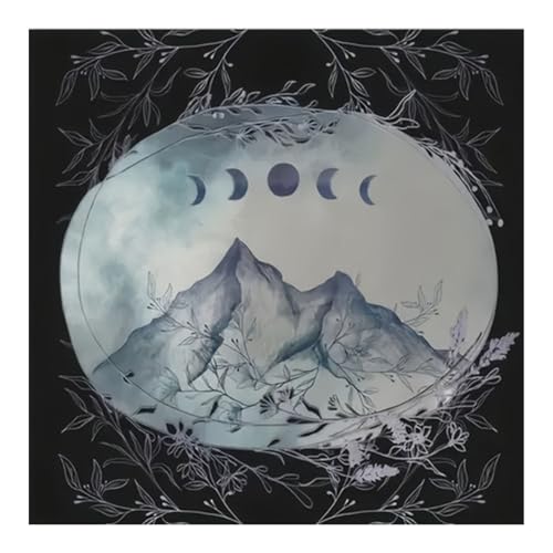 SELVFZ Divinations Tischdecke Moon Mountain Astrologie Tarotkarte Tischdecke Altars Stoff Göttlichkeit Brettspiel Accessoire SELVFZ Divinations Tischdecke Moon Mountain Astrologie Tarotkarte Tischdecke Altars Stoff Göttlichkeit Brettspiel Accessoire von SELVFZ