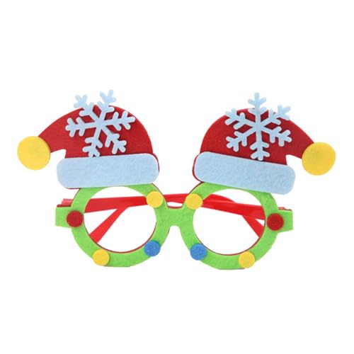 SELVFZ Frohes Neues Jahr Brillen Fluoreszenz Brillen Frames Weihnachtsfeier Brille Neujahr Für Party Decors Weihnachtsbrillen von SELVFZ