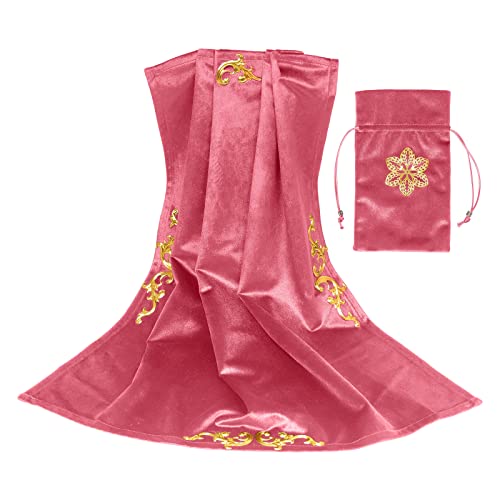 SELVFZ Göttisch Tischdecke Mit Tarot Beutel Tasche Nordische Metaphysische Stoffkarten Brettspiel Tisch Cover Card Matte Tarot Karte Tischdecke Tarot Tischtuch Zum Lesen Von Quadratmerat von SELVFZ