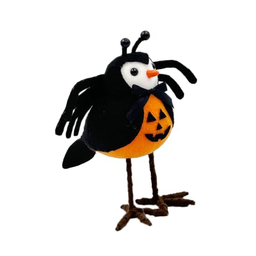 SELVFZ Halloween Bat Bird Bird Stufe Tablett Dekoration Für Tischdekoration Halloween Stehende Vogelpuppenfreundliche Tisch Dekorationen von SELVFZ